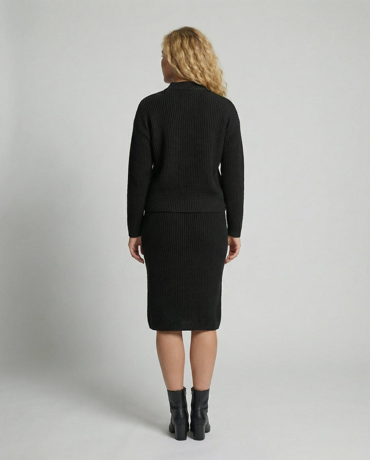 2-Piece Sweater and Skirt Set | Coordinated Knit Set-Fashion Nora