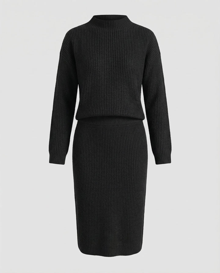 2-Piece Sweater and Skirt Set | Coordinated Knit Set-Fashion Nora