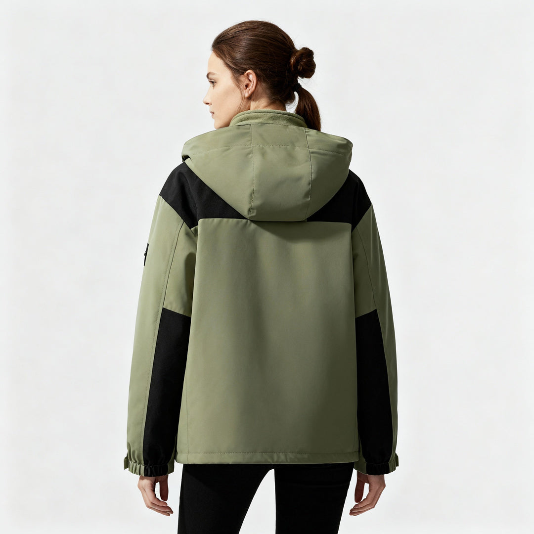 3-in-1 Fleece Winter Jacket | Hooded | Detachable Layers | Warm and Versatile-Fashion Nora