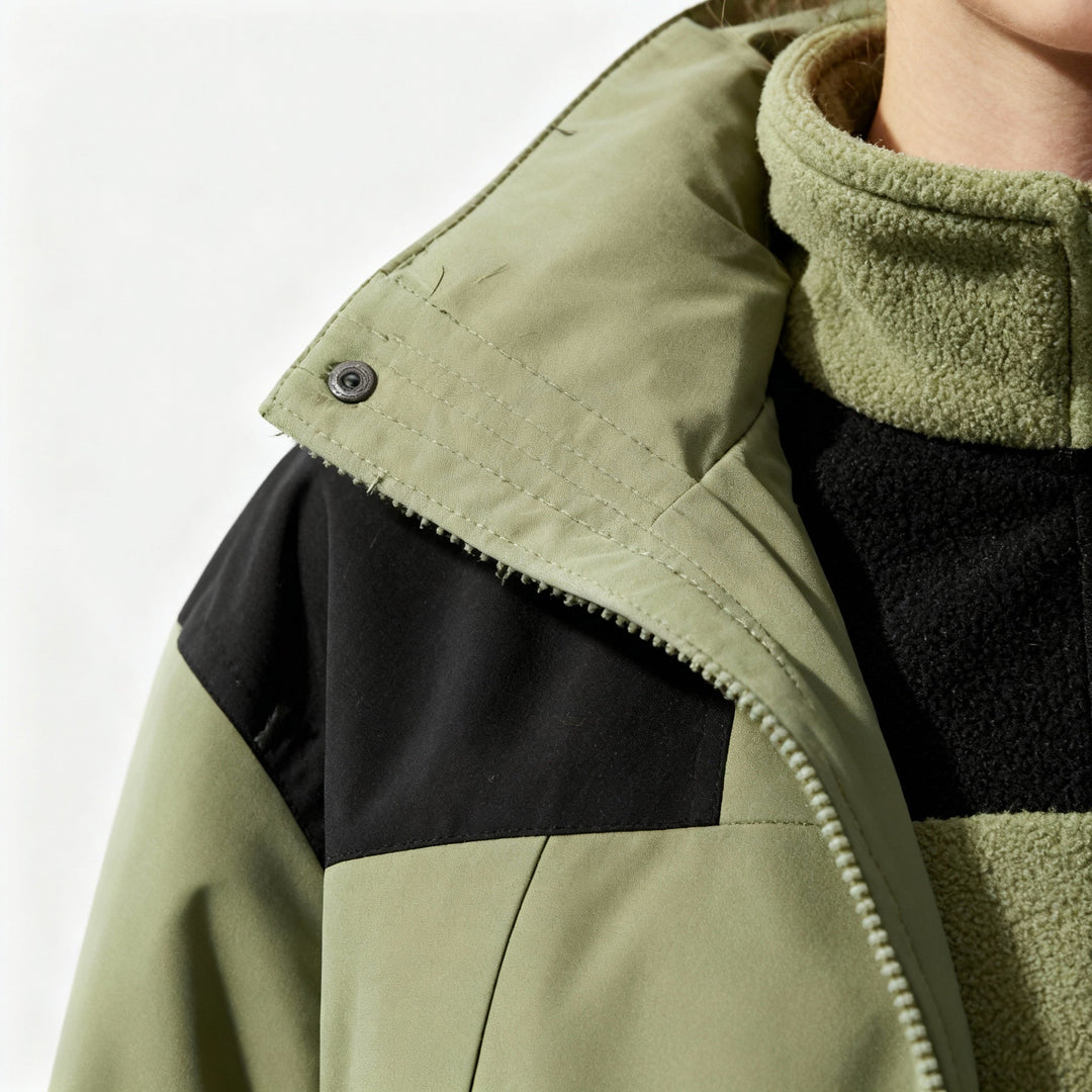 3-in-1 Fleece Winter Jacket | Hooded | Detachable Layers | Warm and Versatile-Fashion Nora