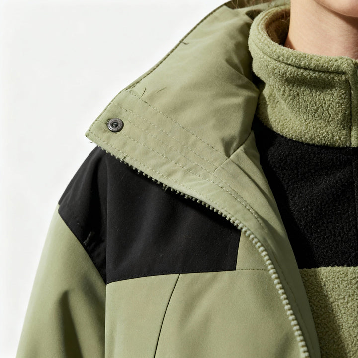 3-in-1 Fleece Winter Jacket | Hooded | Detachable Layers | Warm and Versatile-Fashion Nora