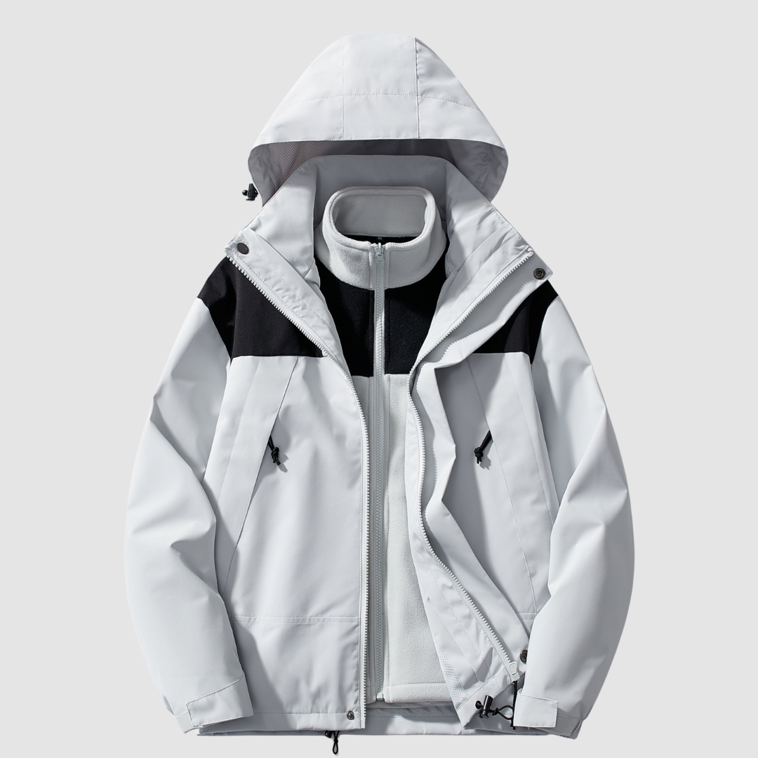 3-in-1 Fleece Winter Jacket | Hooded | Detachable Layers | Warm and Versatile-Fashion Nora