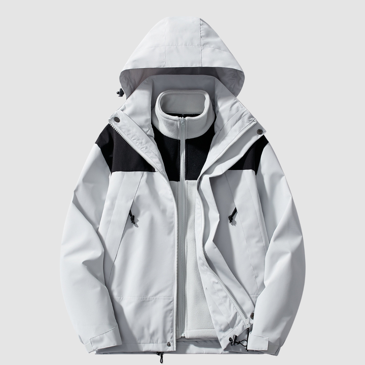 3-in-1 Fleece Winter Jacket | Hooded | Detachable Layers | Warm and Versatile-Fashion Nora
