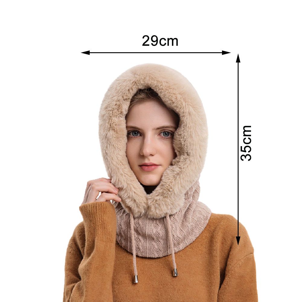 3-in-1 Knitted Scarf and Hat | Face Cover | Fleece Lined-Fashion Nora