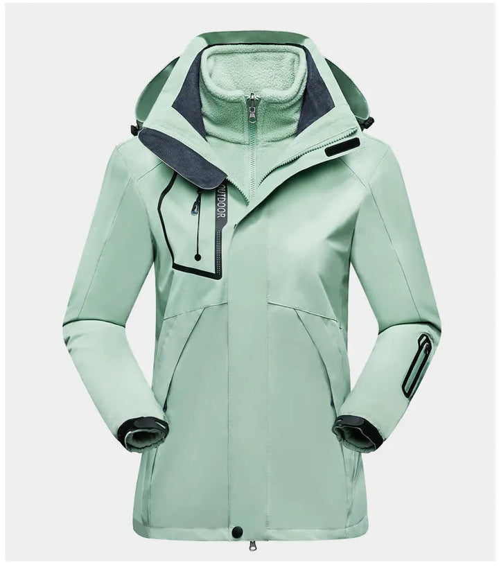 3-in-1 Outdoor Jacket | Fleece Inner | Waterproof Windproof Shell-Fashion Nora