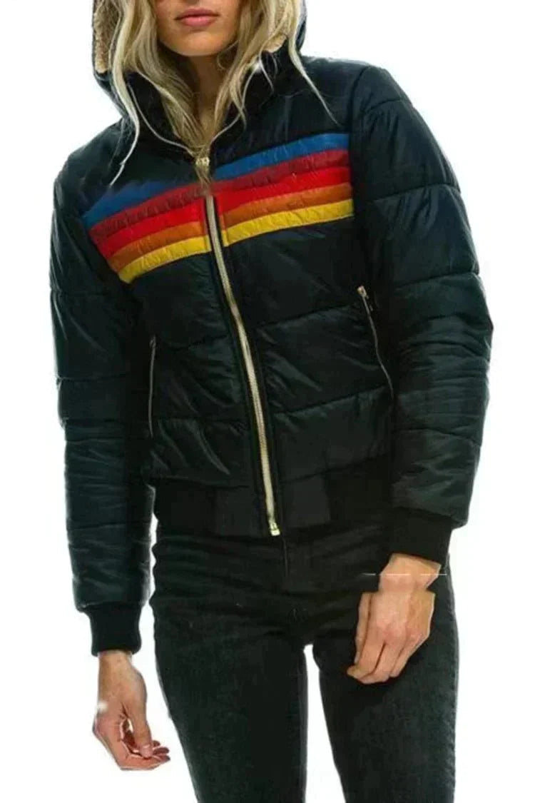 Alpine Padded Jacket | Scandinavian Design | Hooded Warmth-Fashion Nora