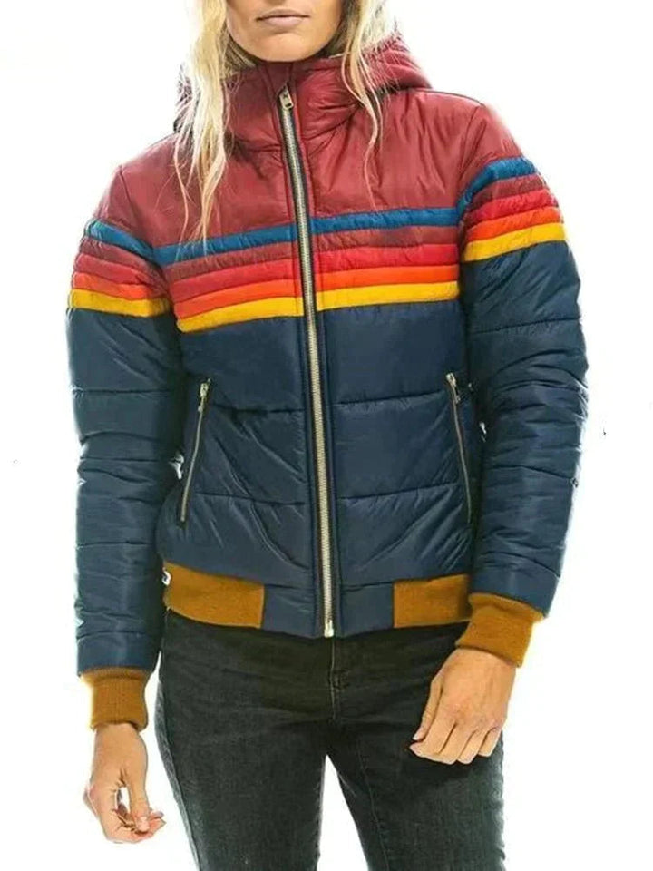 Alpine Padded Jacket | Scandinavian Design | Hooded Warmth-Fashion Nora