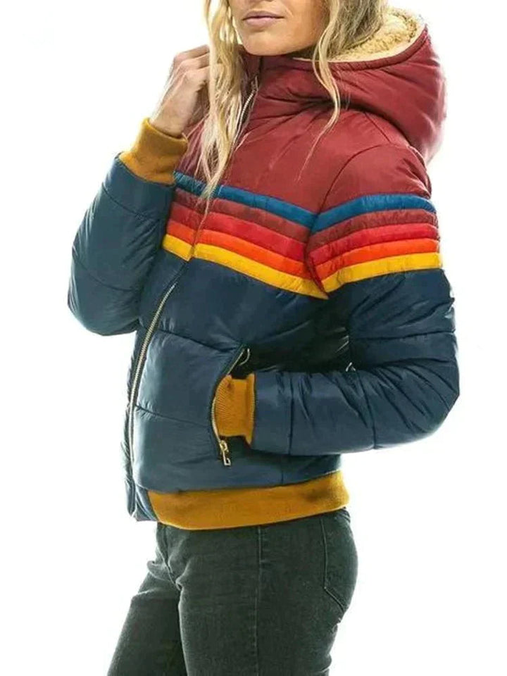Alpine Padded Jacket | Scandinavian Design | Hooded Warmth-Fashion Nora