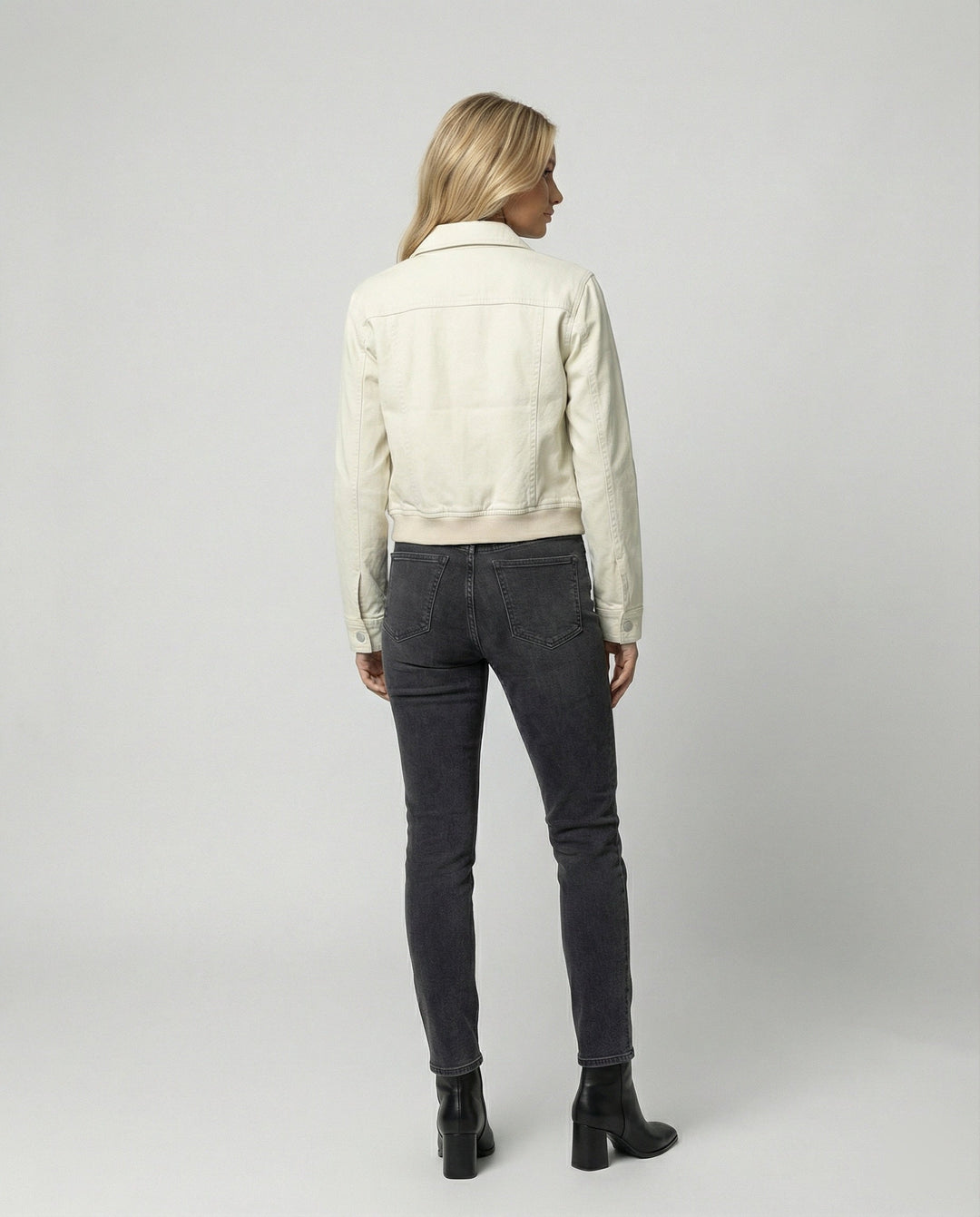 American Retro Cropped Jacket | Lapel Collar | Zip Front-Fashion Nora