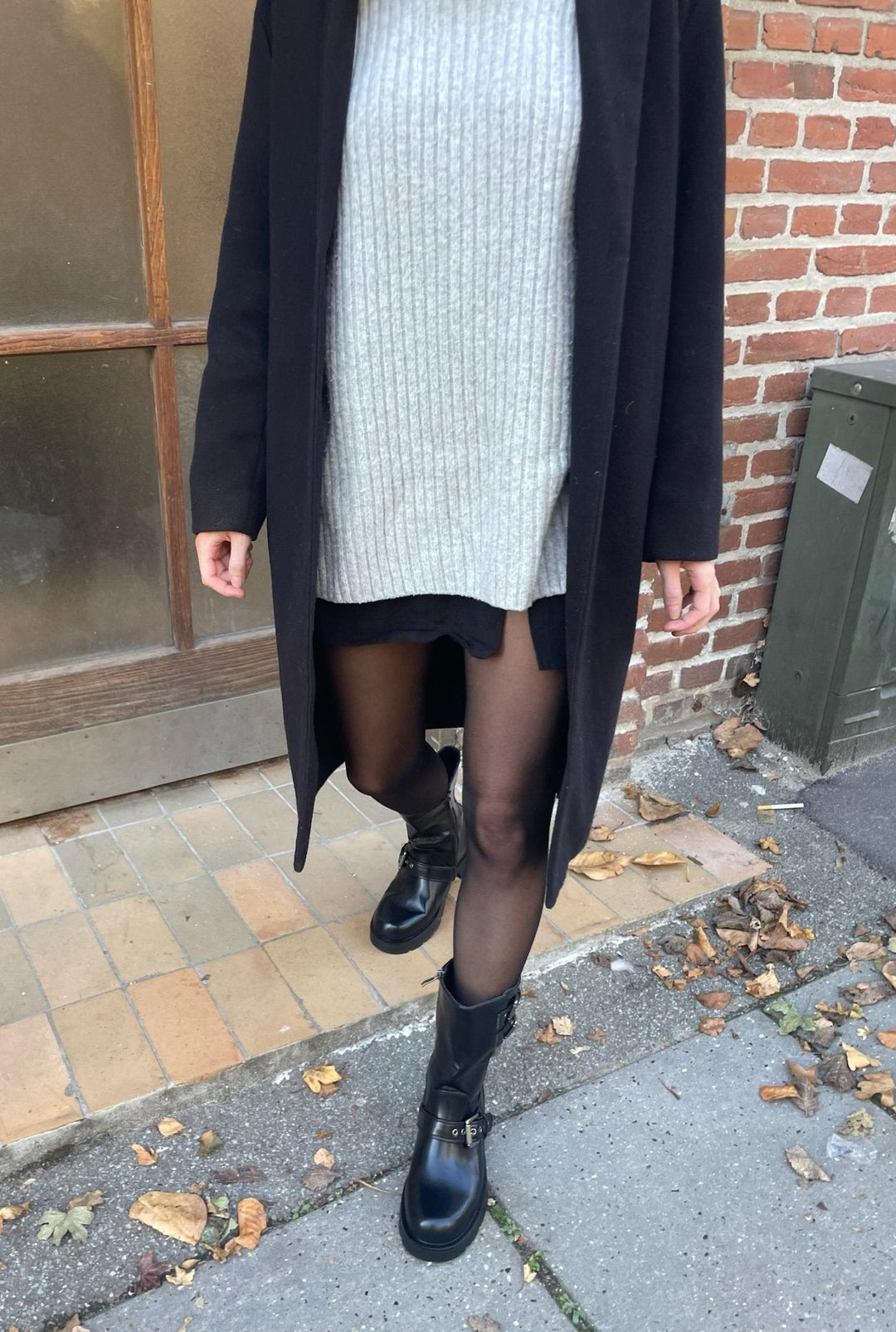 Anja Buckle Boots - Black-Fashion Nora