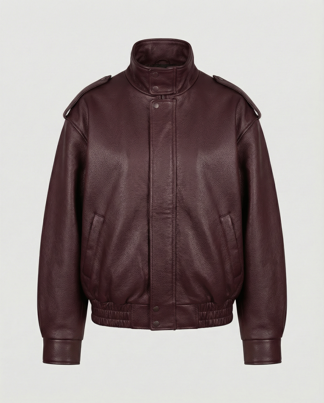 Asymmetric Vegan Leather Jacket | Zip Closure | Relaxed Fit-Fashion Nora