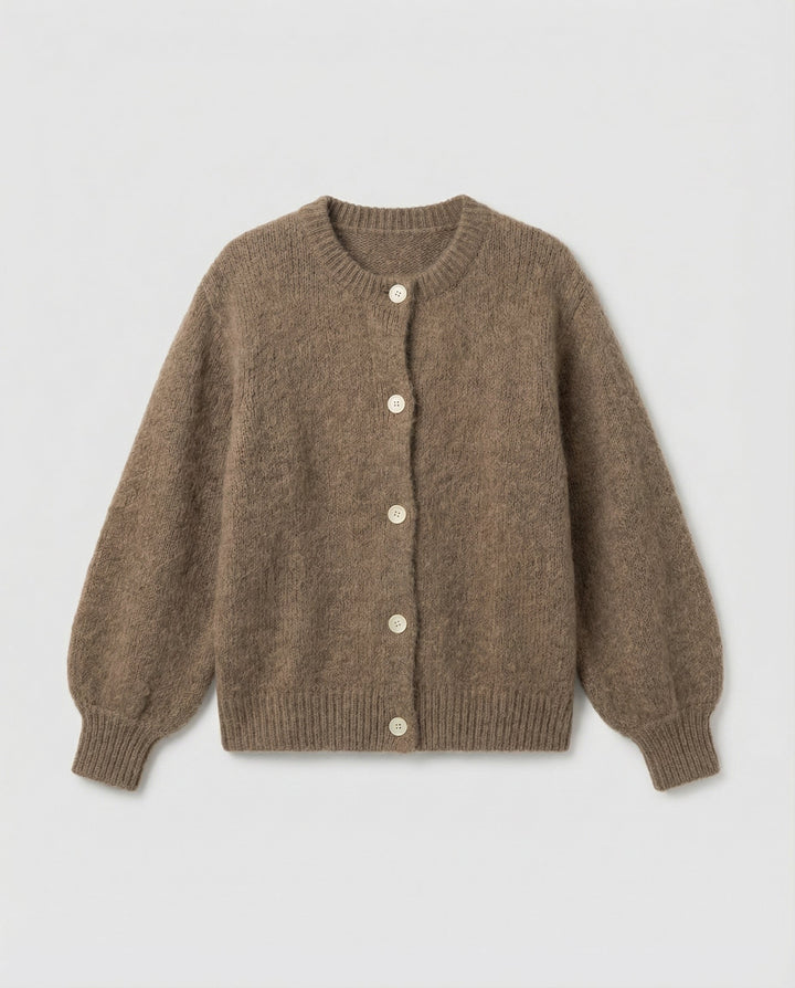 Cashmere Blend Cardigan | Open Front | Relaxed Fit-Fashion Nora