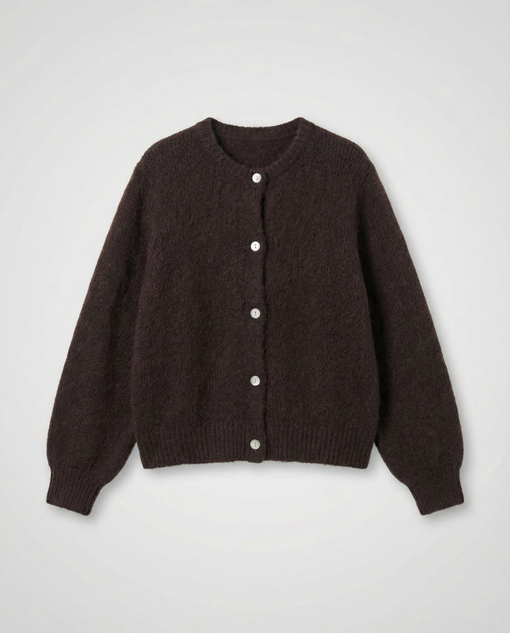 Cashmere Blend Cardigan | Open Front | Relaxed Fit-Fashion Nora