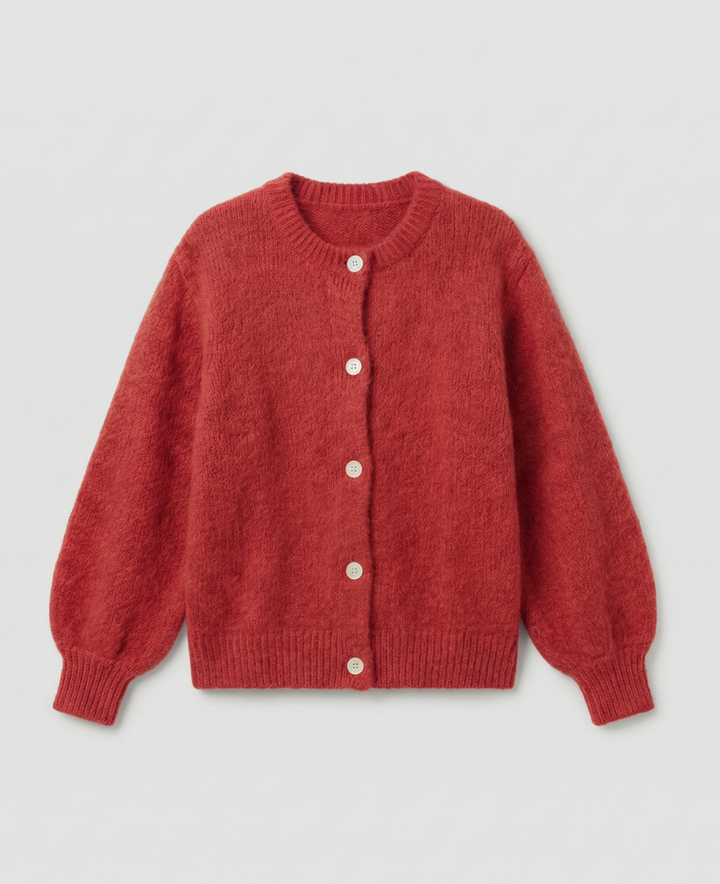 Cashmere Blend Cardigan | Open Front | Relaxed Fit-Fashion Nora