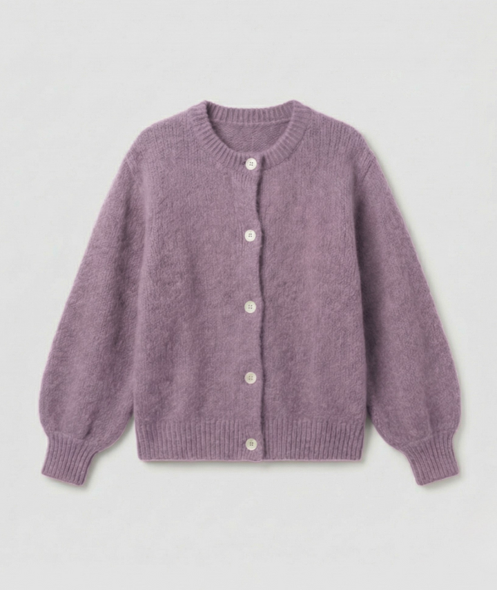 Cashmere Blend Cardigan | Open Front | Relaxed Fit-Fashion Nora