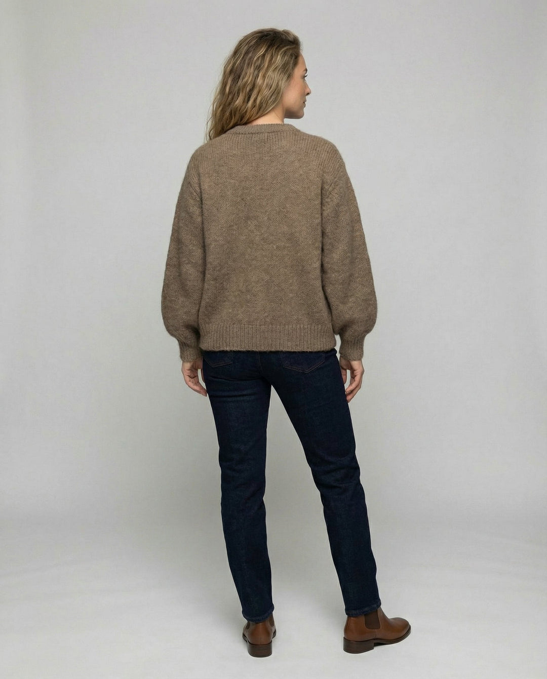 Cashmere Blend Cardigan | Open Front | Relaxed Fit-Fashion Nora