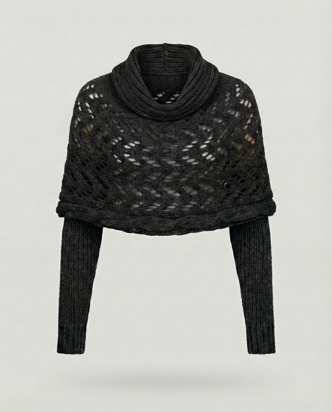 Chunky Knit Scarf | Openwork Weave | Extra Long 260 cm-Fashion Nora