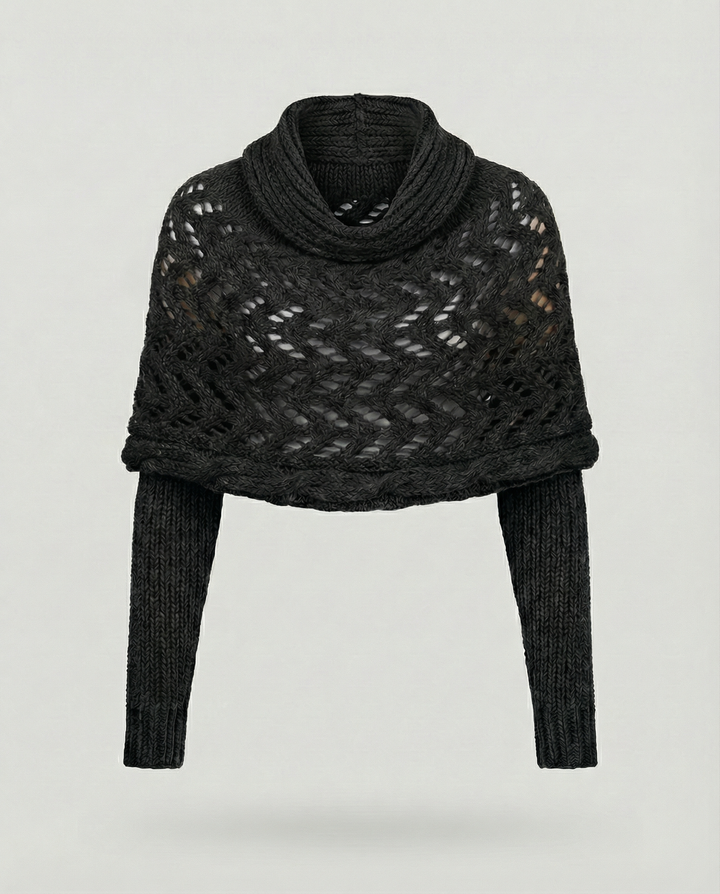 Chunky Knit Scarf | Openwork Weave | Extra Long 260 cm-Fashion Nora