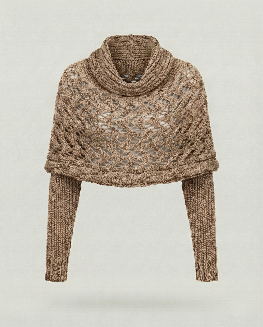 Chunky Knit Scarf | Openwork Weave | Extra Long 260 cm-Fashion Nora