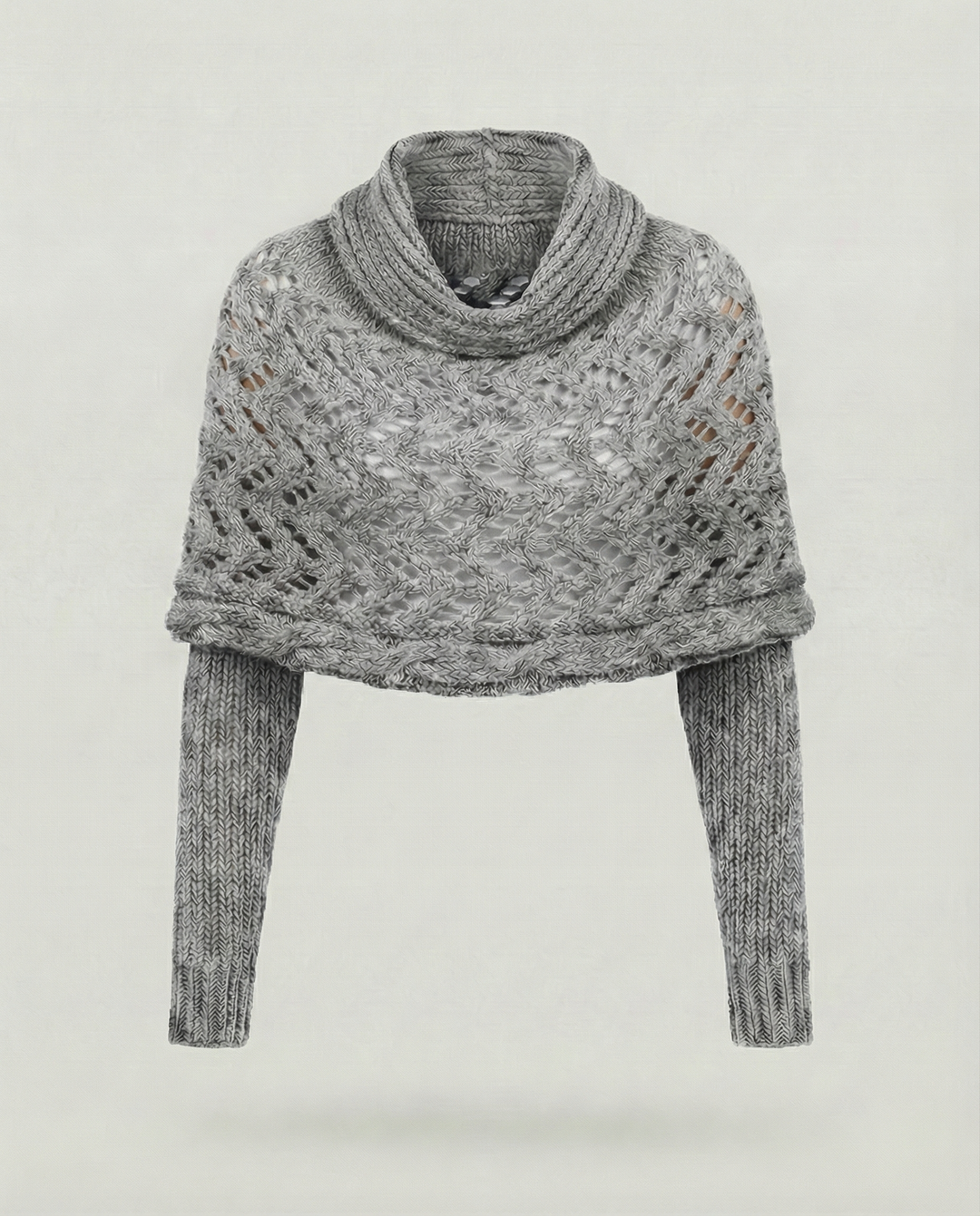 Chunky Knit Scarf | Openwork Weave | Extra Long 260 cm-Fashion Nora
