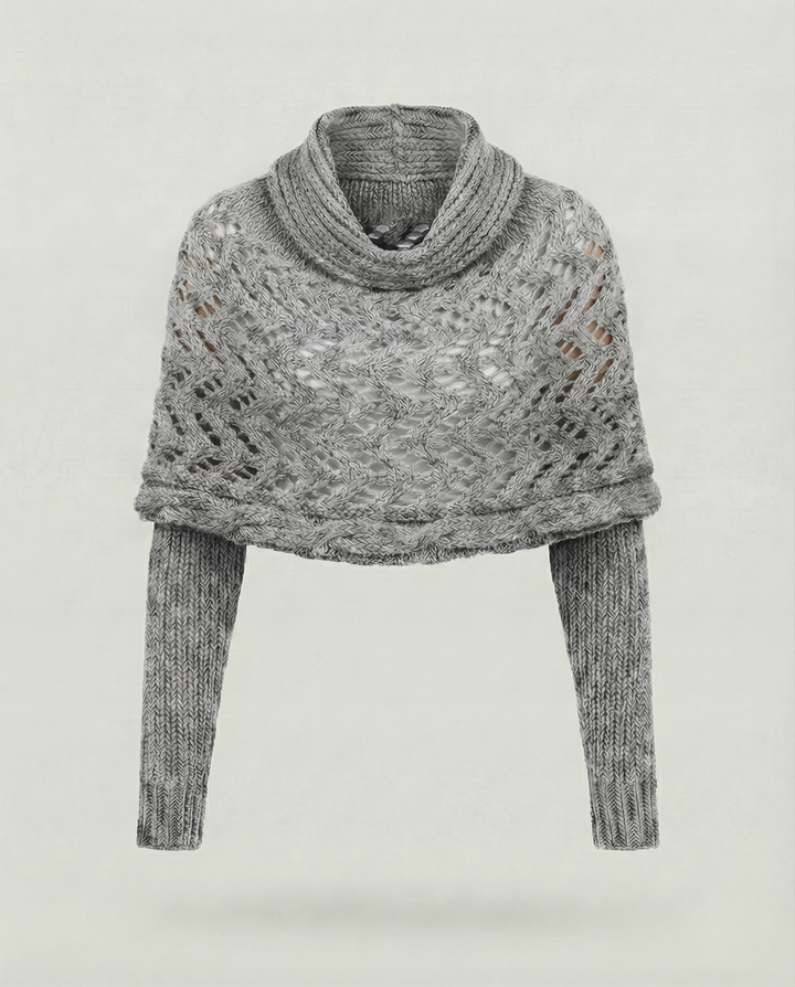 Chunky Knit Scarf | Openwork Weave | Extra Long 260 cm-Fashion Nora