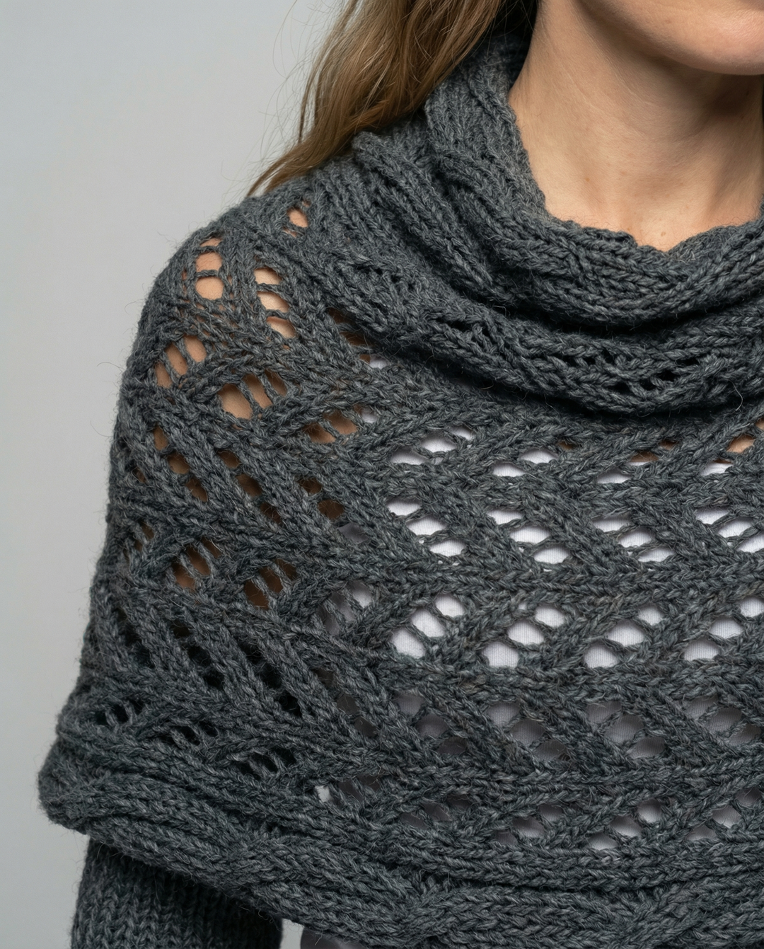 Chunky Knit Scarf | Openwork Weave | Extra Long 260 cm-Fashion Nora