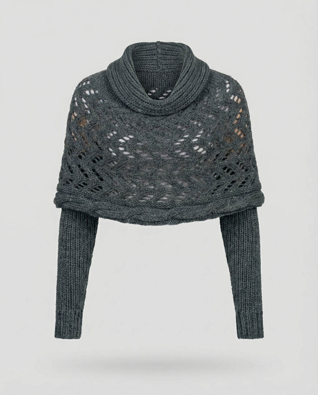 Chunky Knit Scarf | Openwork Weave | Extra Long 260 cm-Fashion Nora