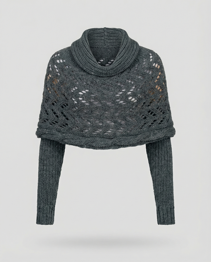 Chunky Knit Scarf | Openwork Weave | Extra Long 260 cm-Fashion Nora