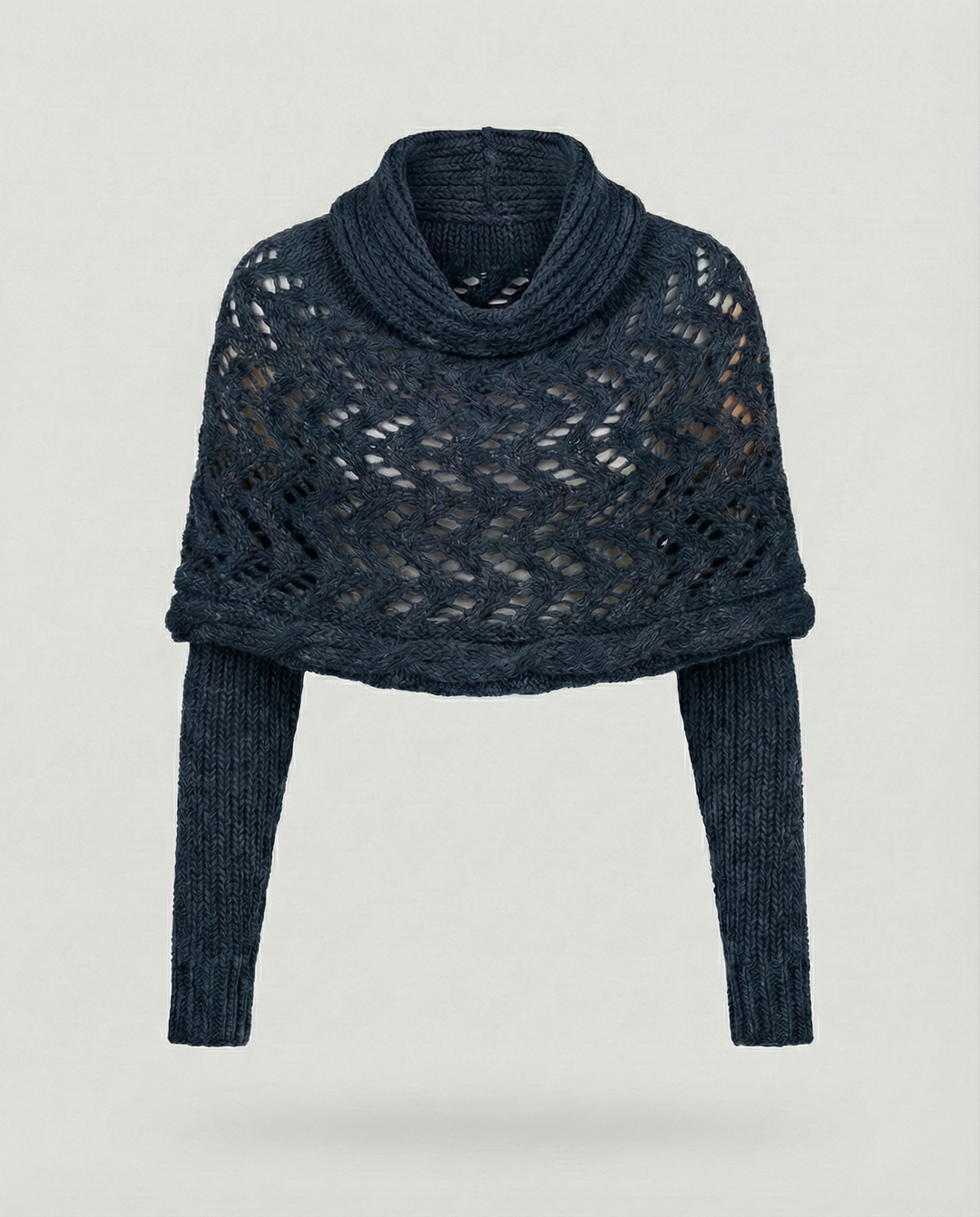 Chunky Knit Scarf | Openwork Weave | Extra Long 260 cm-Fashion Nora