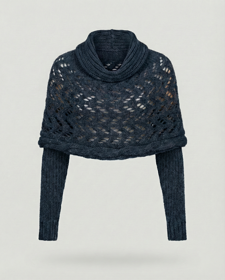 Chunky Knit Scarf | Openwork Weave | Extra Long 260 cm-Fashion Nora