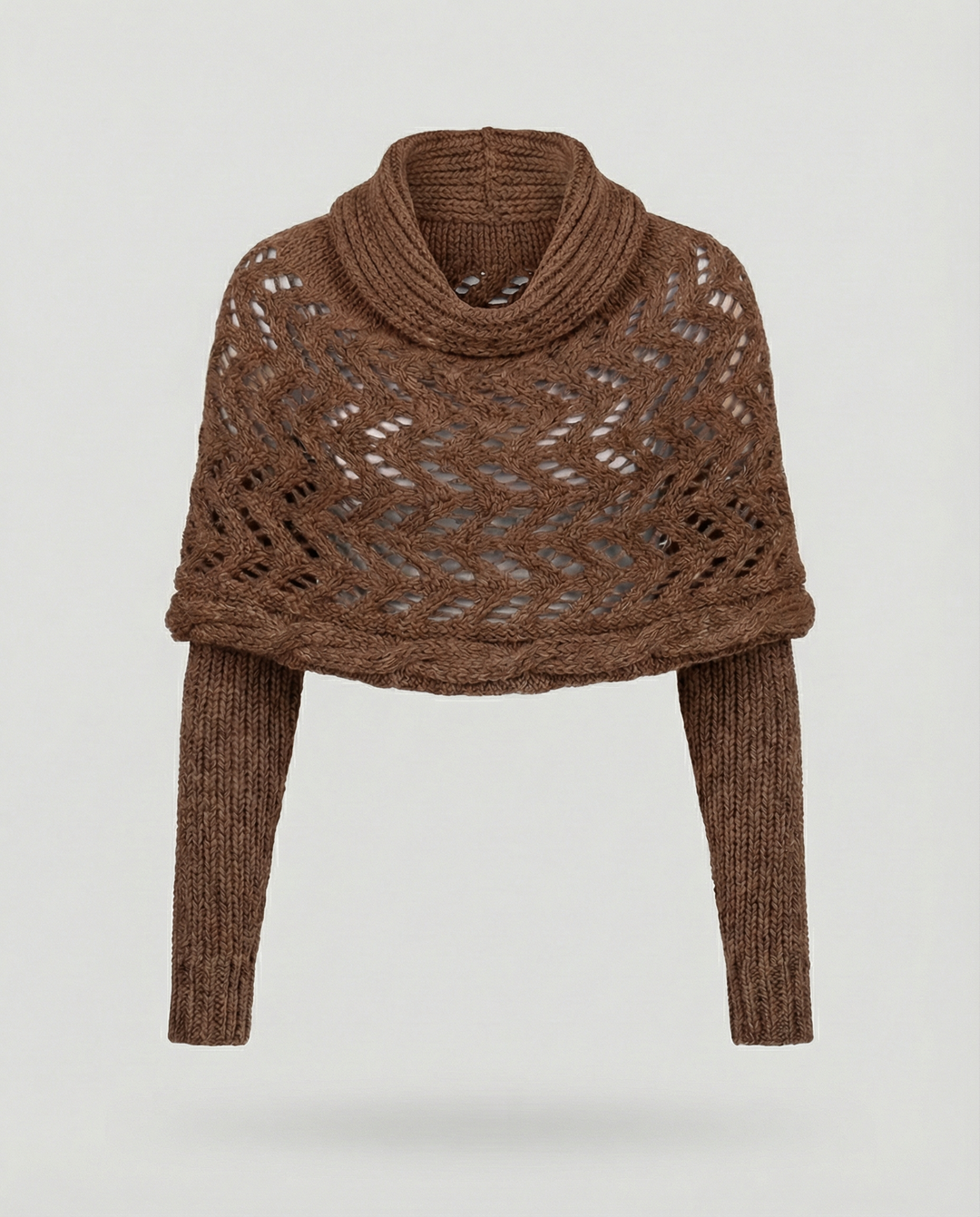 Chunky Knit Scarf | Openwork Weave | Extra Long 260 cm-Fashion Nora