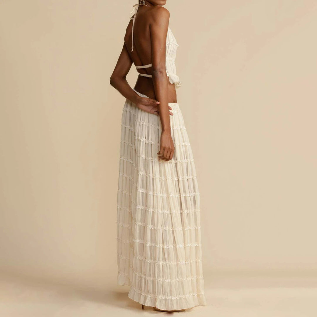 Crop & Gown Ensemble | Set-Fashion Nora