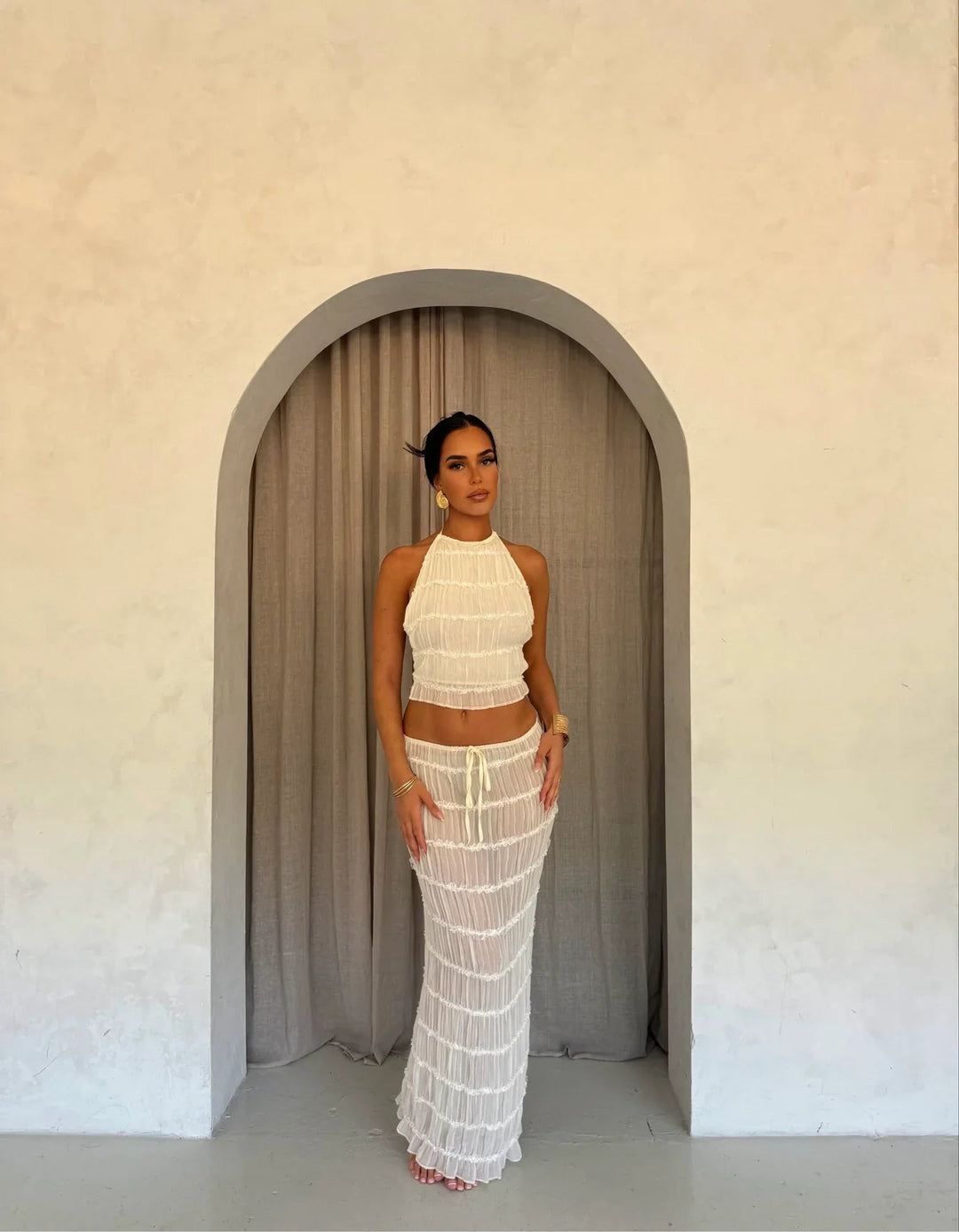 Crop & Gown Ensemble | Set-Fashion Nora