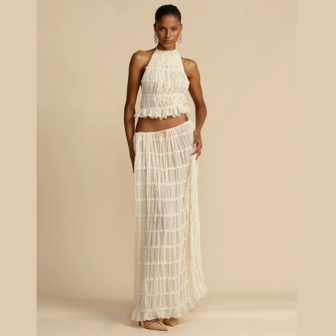 Crop & Gown Ensemble | Set-Fashion Nora