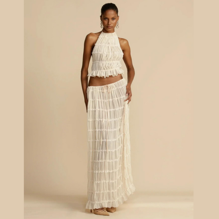 Crop & Gown Ensemble | Set-Fashion Nora