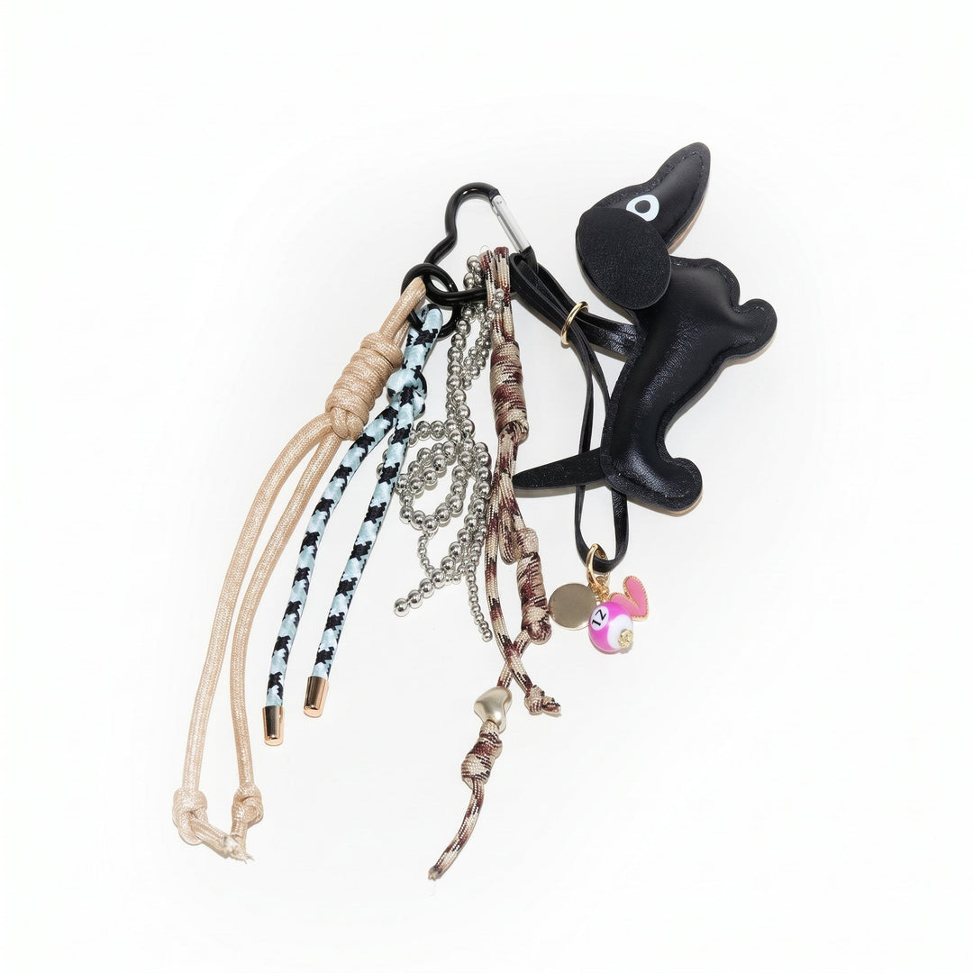 Dachshund Dog Bag Charm | Braided Cord Keychain | Purse Charm-Fashion Nora