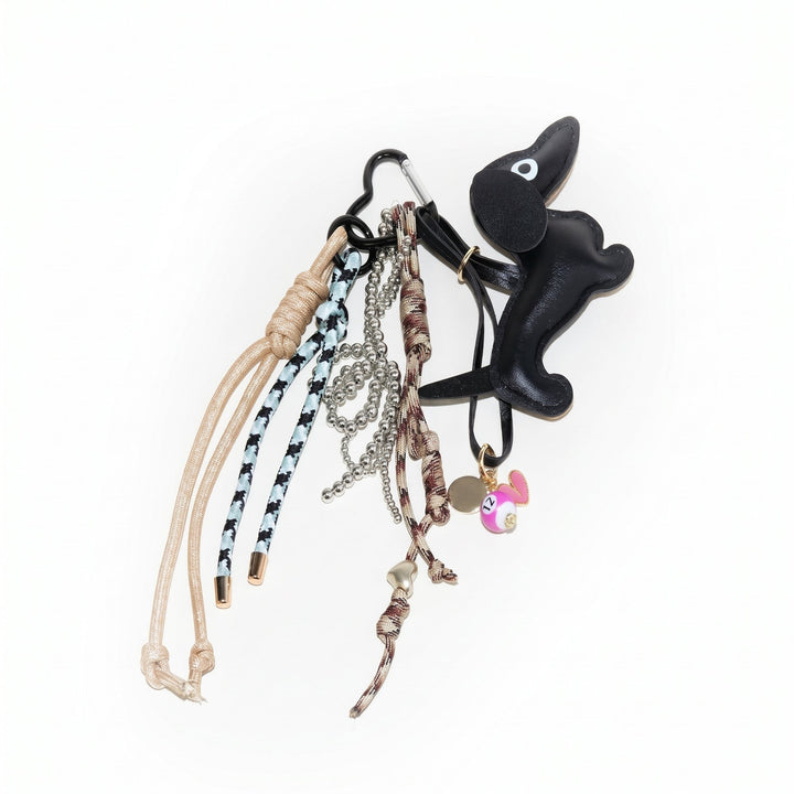 Dachshund Dog Bag Charm | Braided Cord Keychain | Purse Charm-Fashion Nora