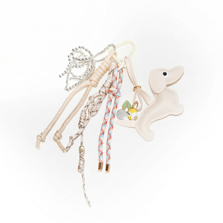 Dachshund Dog Bag Charm | Braided Cord Keychain | Purse Charm-Fashion Nora