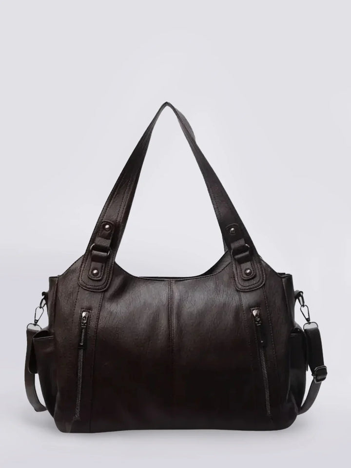 Dakota | Vegan Leather Shoulder Bag | Hobo Handbag-Fashion Nora