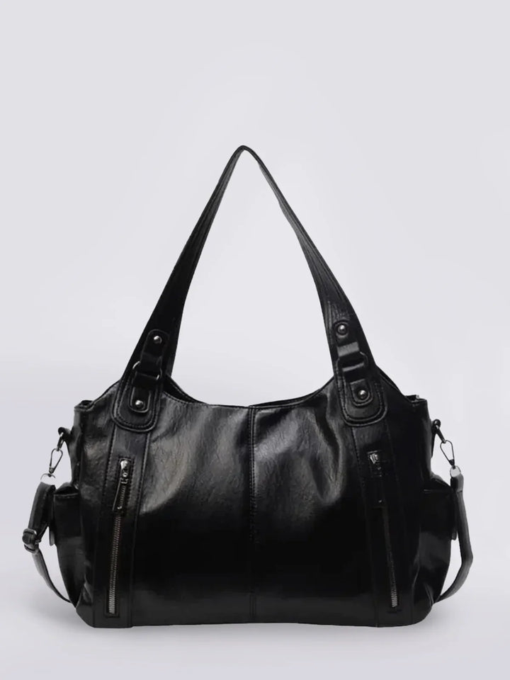 Dakota | Vegan Leather Shoulder Bag | Hobo Handbag-Fashion Nora