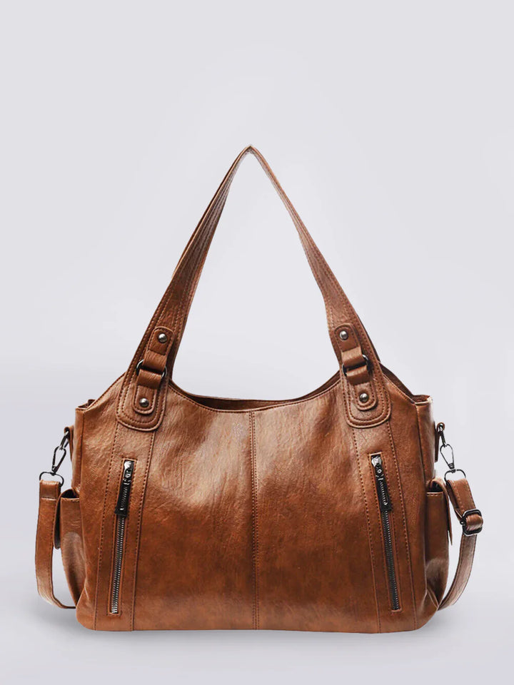 Dakota | Vegan Leather Shoulder Bag | Hobo Handbag-Fashion Nora