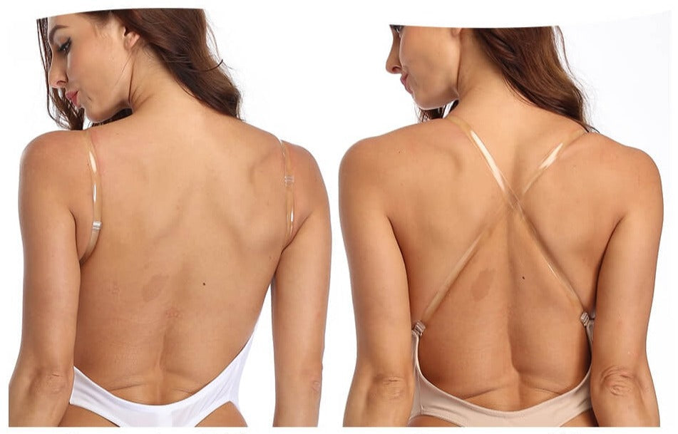 Deep V Backless Bodysuit | Plunge Shapewear | Open Back Bra-Fashion Nora