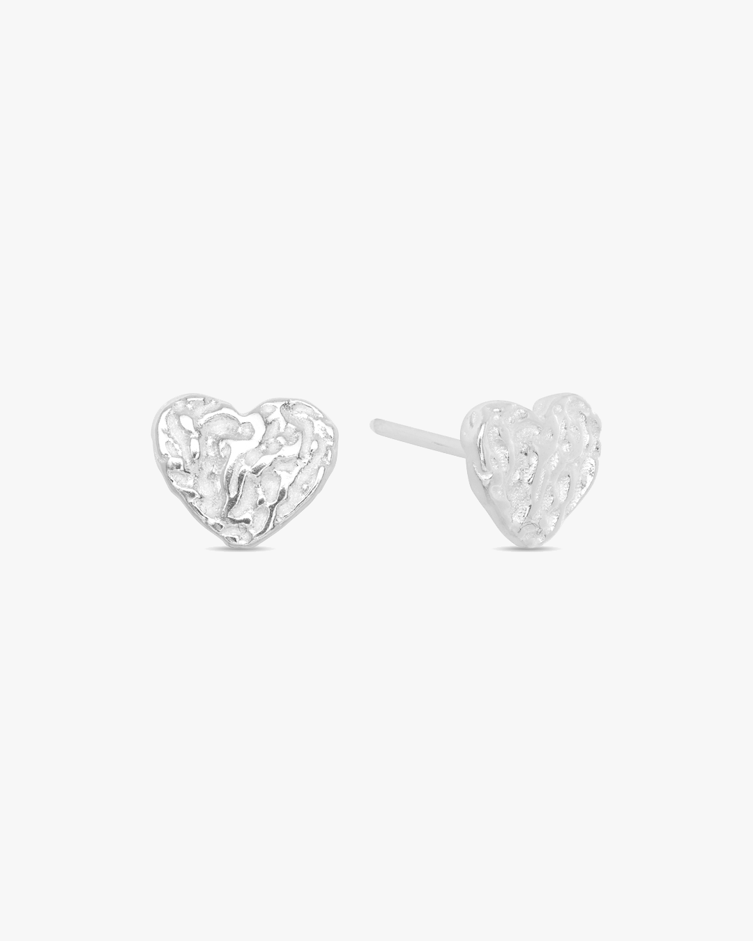 Emily Heart Earrings - White-Fashion Nora