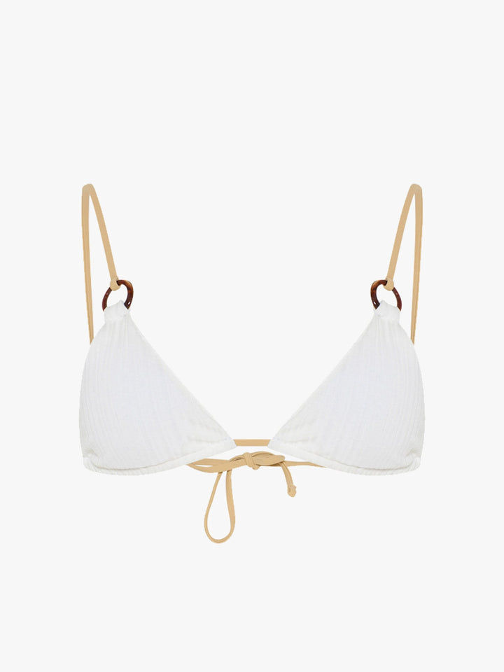 Emma Bikini Top - White-Fashion Nora