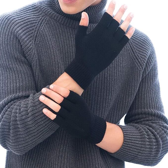 Fingerless Knit Gloves | Touchscreen Friendly | 2 Pair Set-Fashion Nora