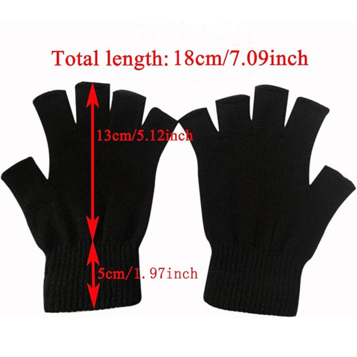 Fingerless Knit Gloves | Touchscreen Friendly | 2 Pair Set-Fashion Nora