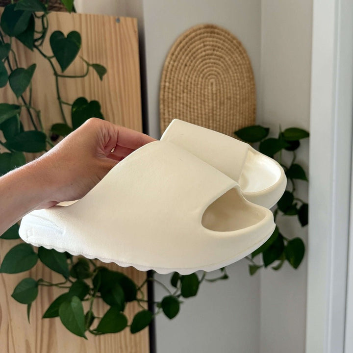 Rubber Slides | Ribbed Sole | Non Slip Slides Women-Fashion Nora