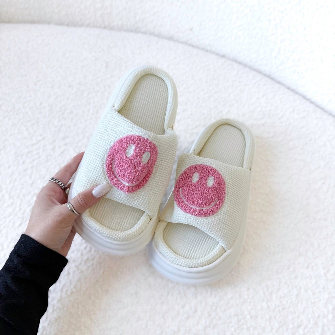 Platform Slides | Smiley | EVA Sole Sandals Women-Fashion Nora
