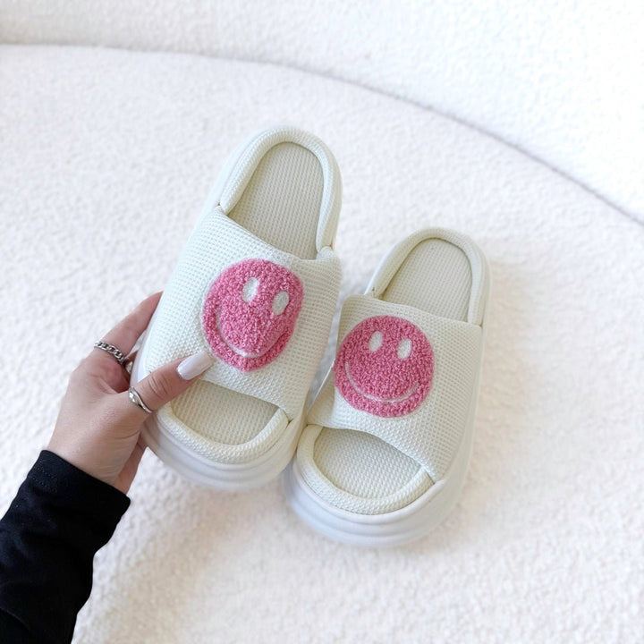 Platform Slides | Smiley | EVA Sole Sandals Women-Fashion Nora