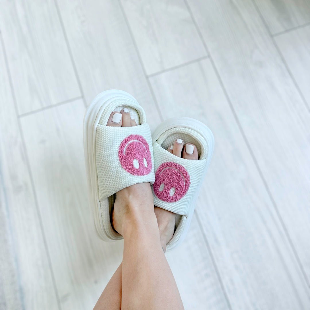Platform Slides | Smiley | EVA Sole Sandals Women-Fashion Nora